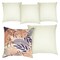 5 Pack 20x20 Sublimation Pillow Covers Blank, Linen Sublimation Pillow Case with Invisible Zipper